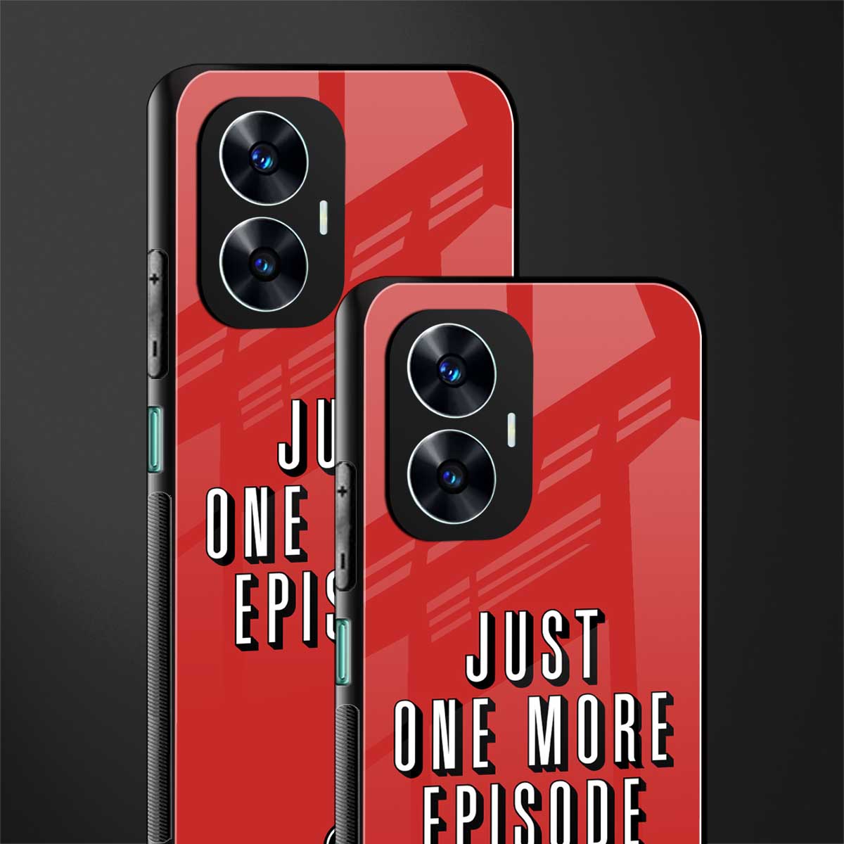 one more episode netflix back phone cover | glass case for realme c55