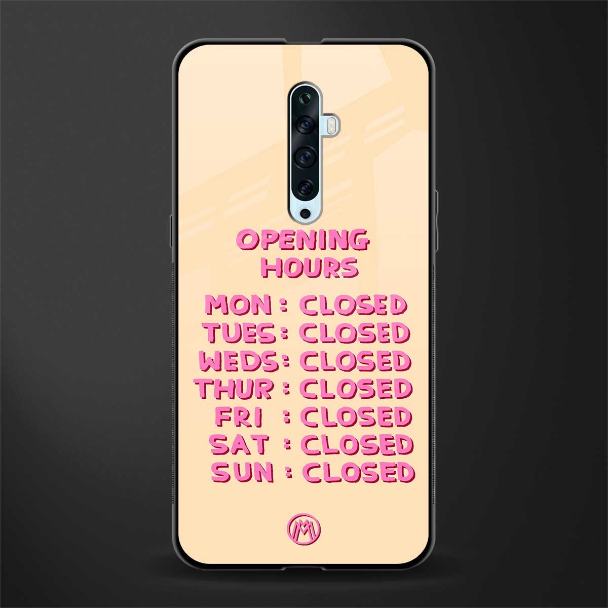 opening hours glass case for oppo reno 2f image
