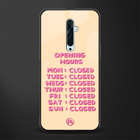 opening hours glass case for oppo reno 2f image