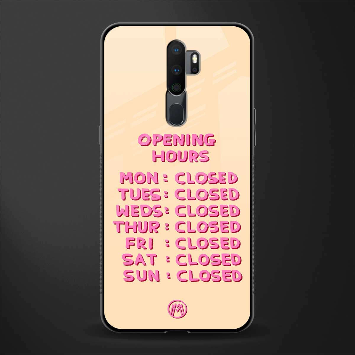 opening hours glass case for oppo a5 2020 image