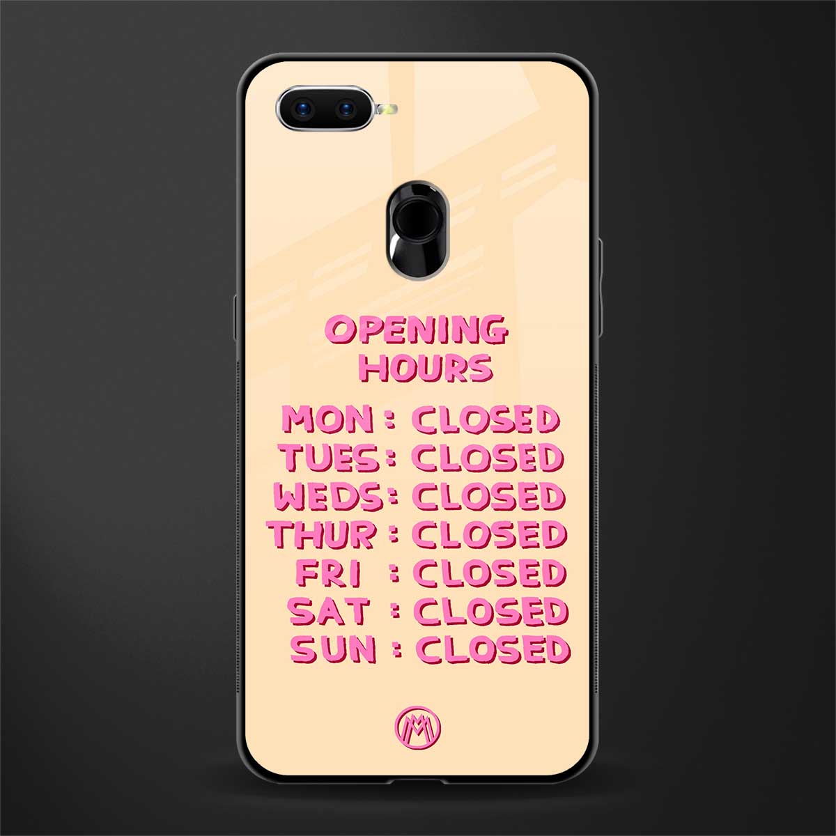 opening hours glass case for oppo a12 image