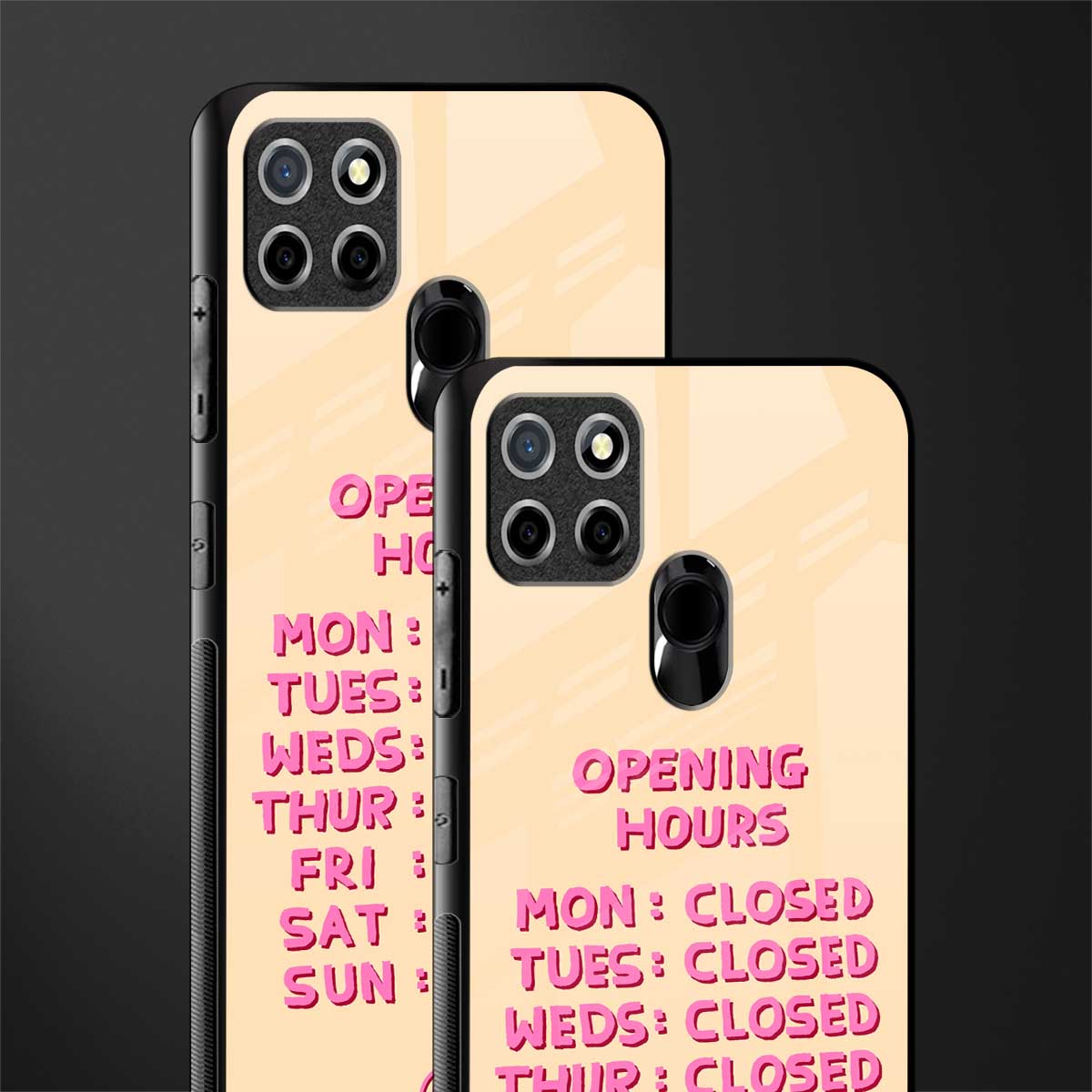 opening hours glass case for realme narzo 30a image-2