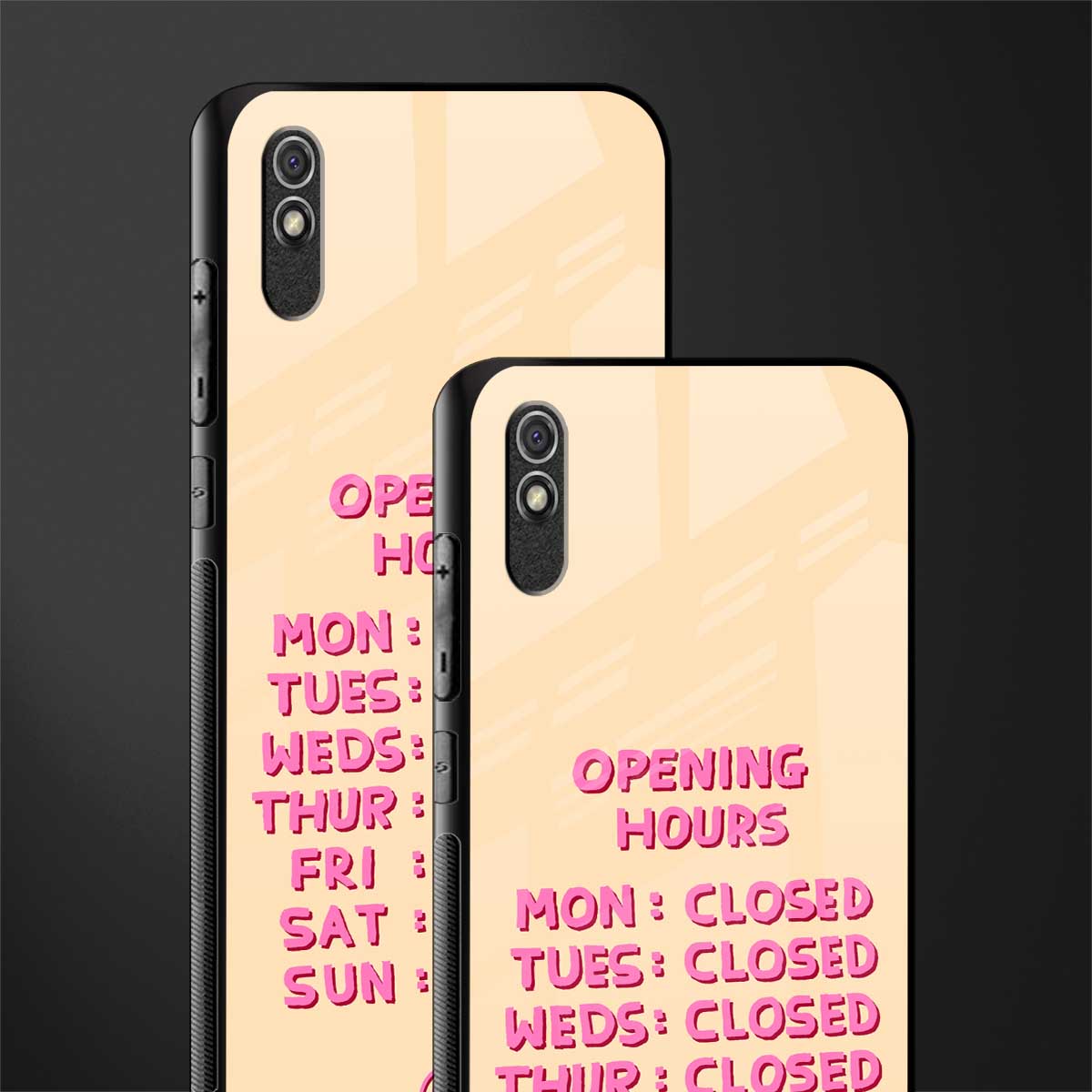 opening hours glass case for redmi 9a image-2