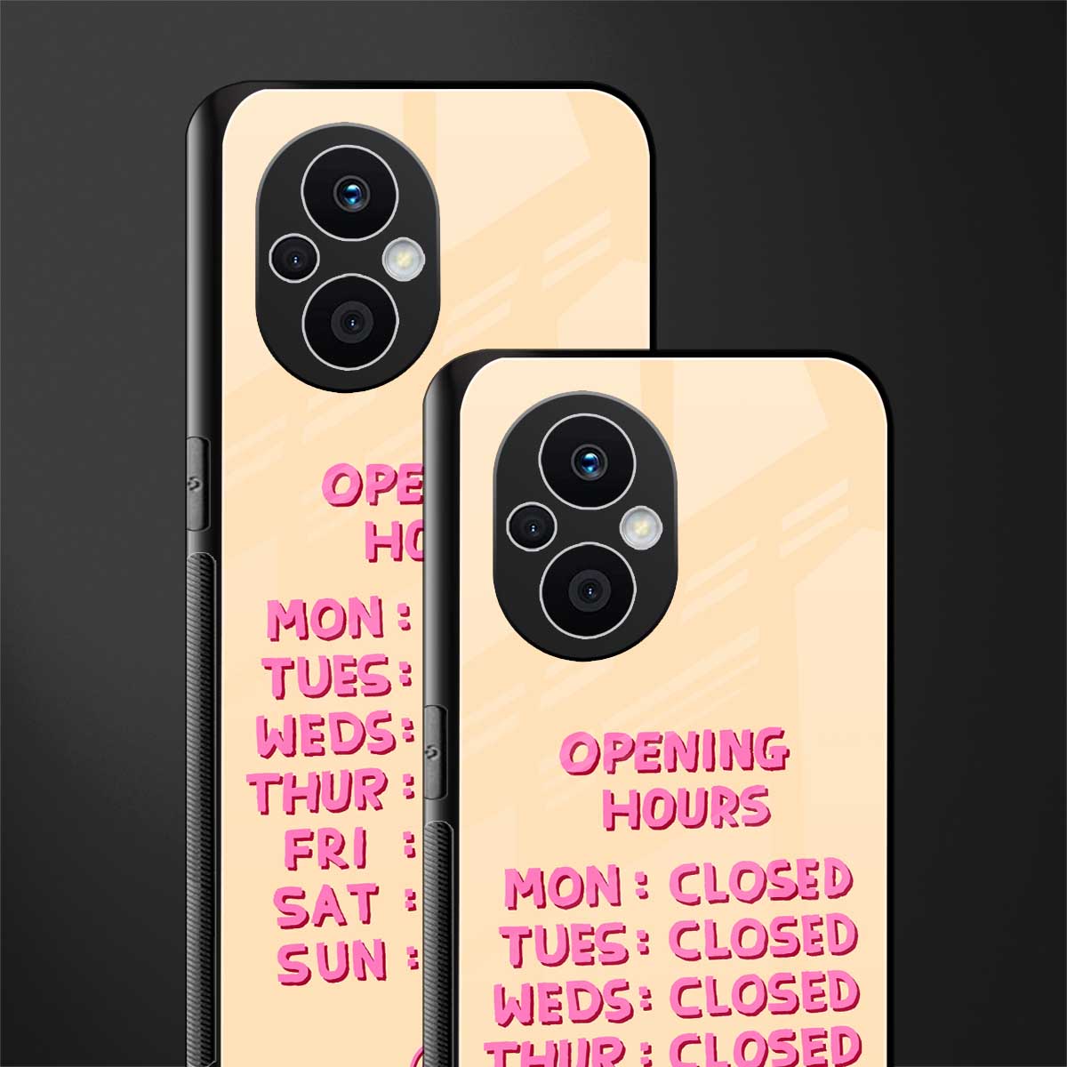 opening hours back phone cover | glass case for oppo f21 pro 5g