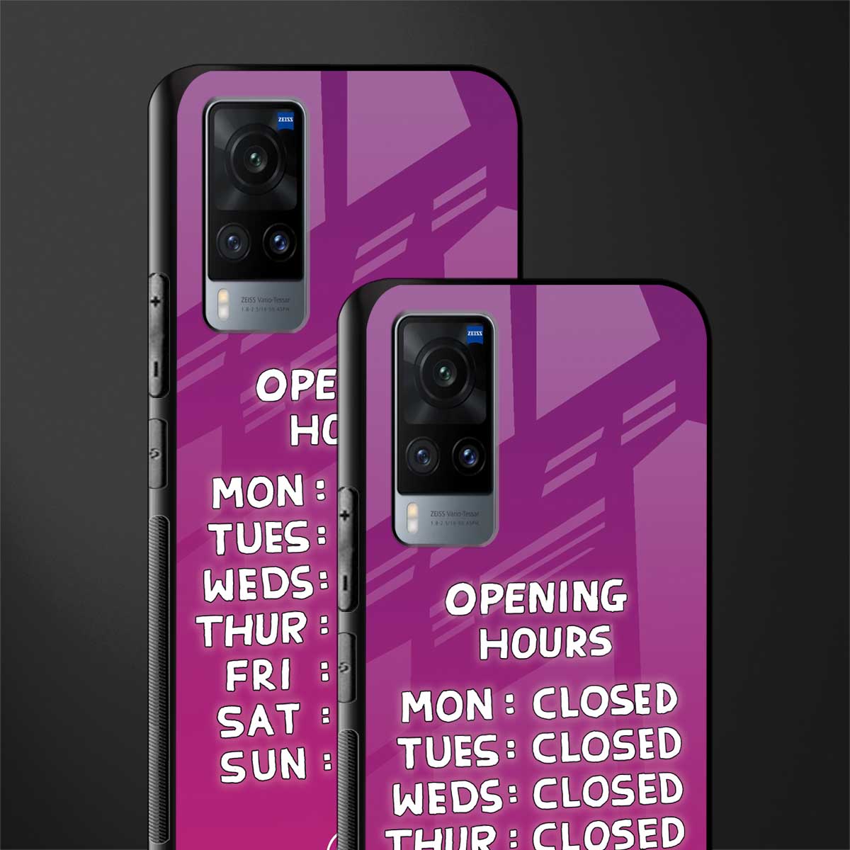 opening hours pink edition glass case for vivo x60 image-2