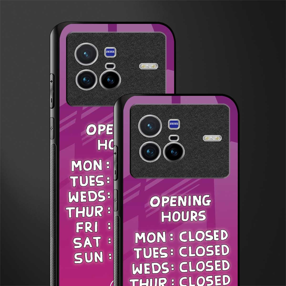 opening hours pink edition glass case for vivo x80 image-2