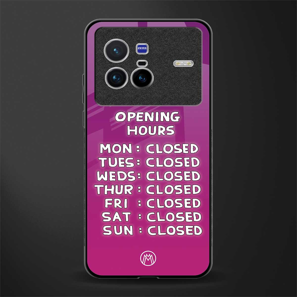opening hours pink edition glass case for vivo x80 image