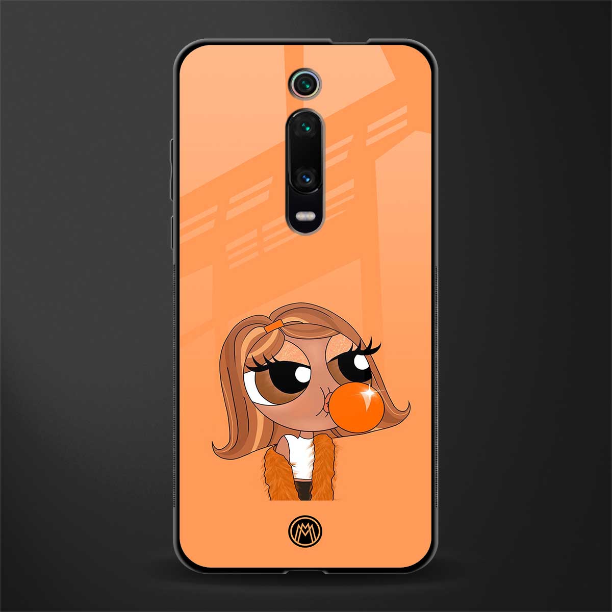 orange tote powerpuff girl glass case for redmi k20 image
