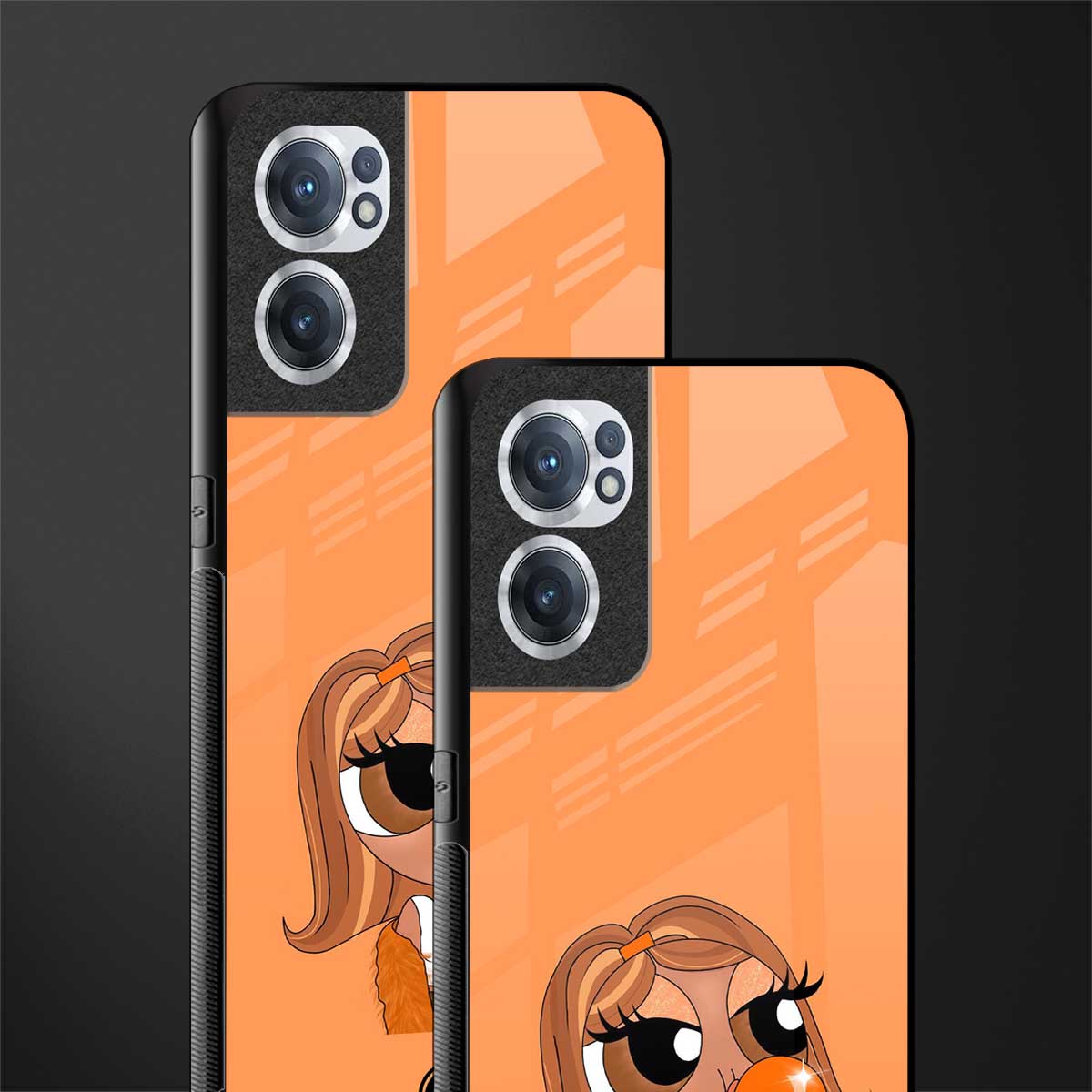 orange tote powerpuff girl glass case for oneplus nord ce 2 5g image-2