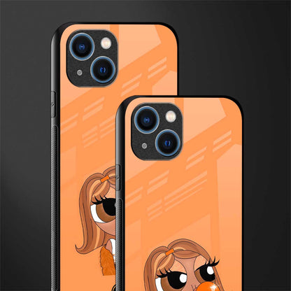orange tote powerpuff girl glass case for iphone 14 plus image-2