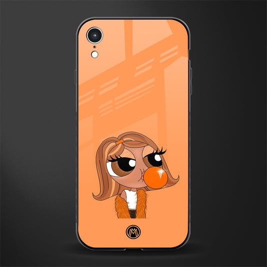 orange tote powerpuff girl glass case for iphone xr image
