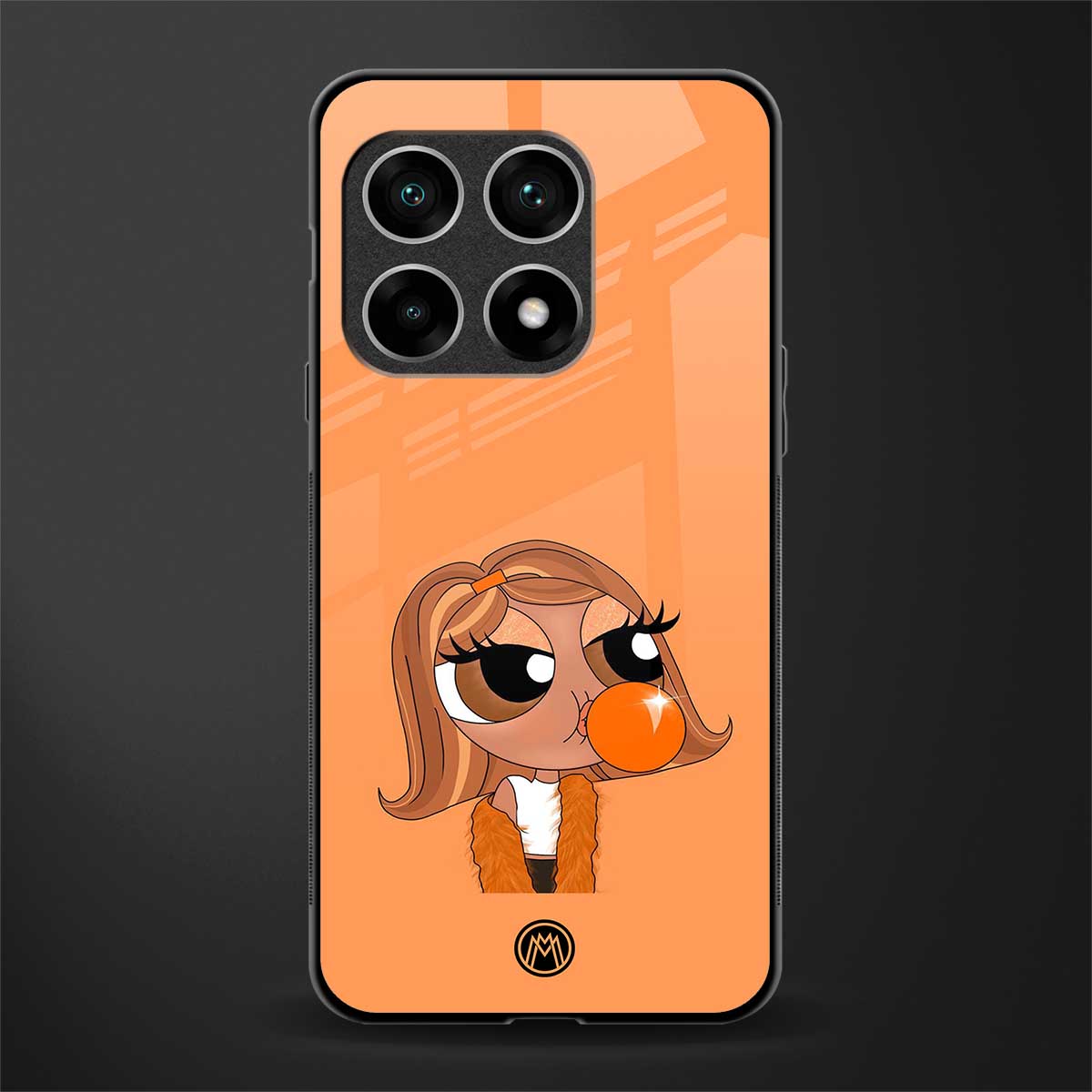 orange tote powerpuff girl glass case for oneplus 10 pro 5g image