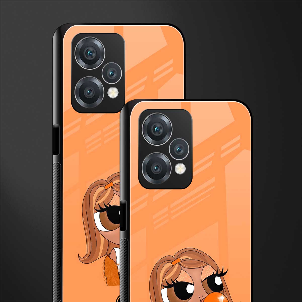 orange tote powerpuff girl back phone cover | glass case for oneplus nord ce 2 lite 5g