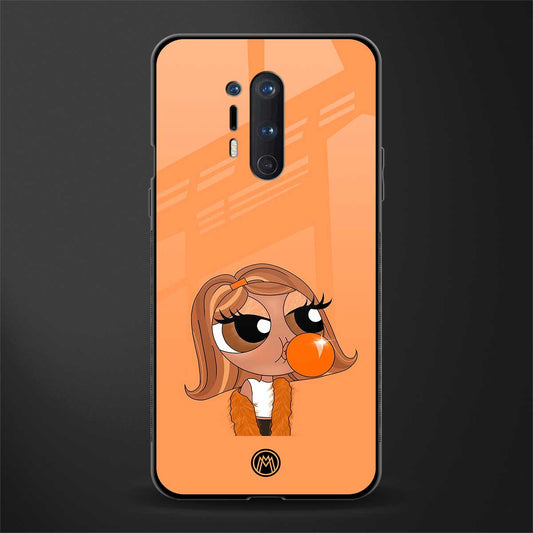 orange tote powerpuff girl glass case for oneplus 8 pro image