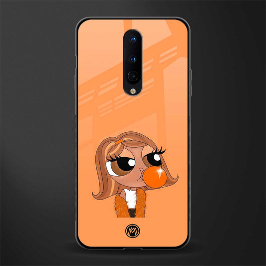 orange tote powerpuff girl glass case for oneplus 8 image