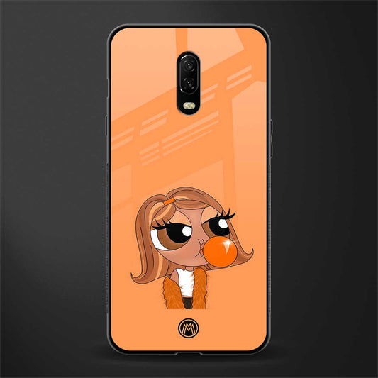 orange tote powerpuff girl glass case for oneplus 6t image