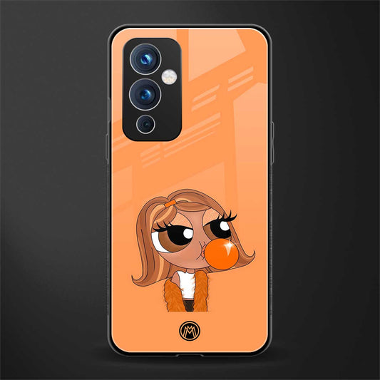 orange tote powerpuff girl back phone cover | glass case for oneplus 9