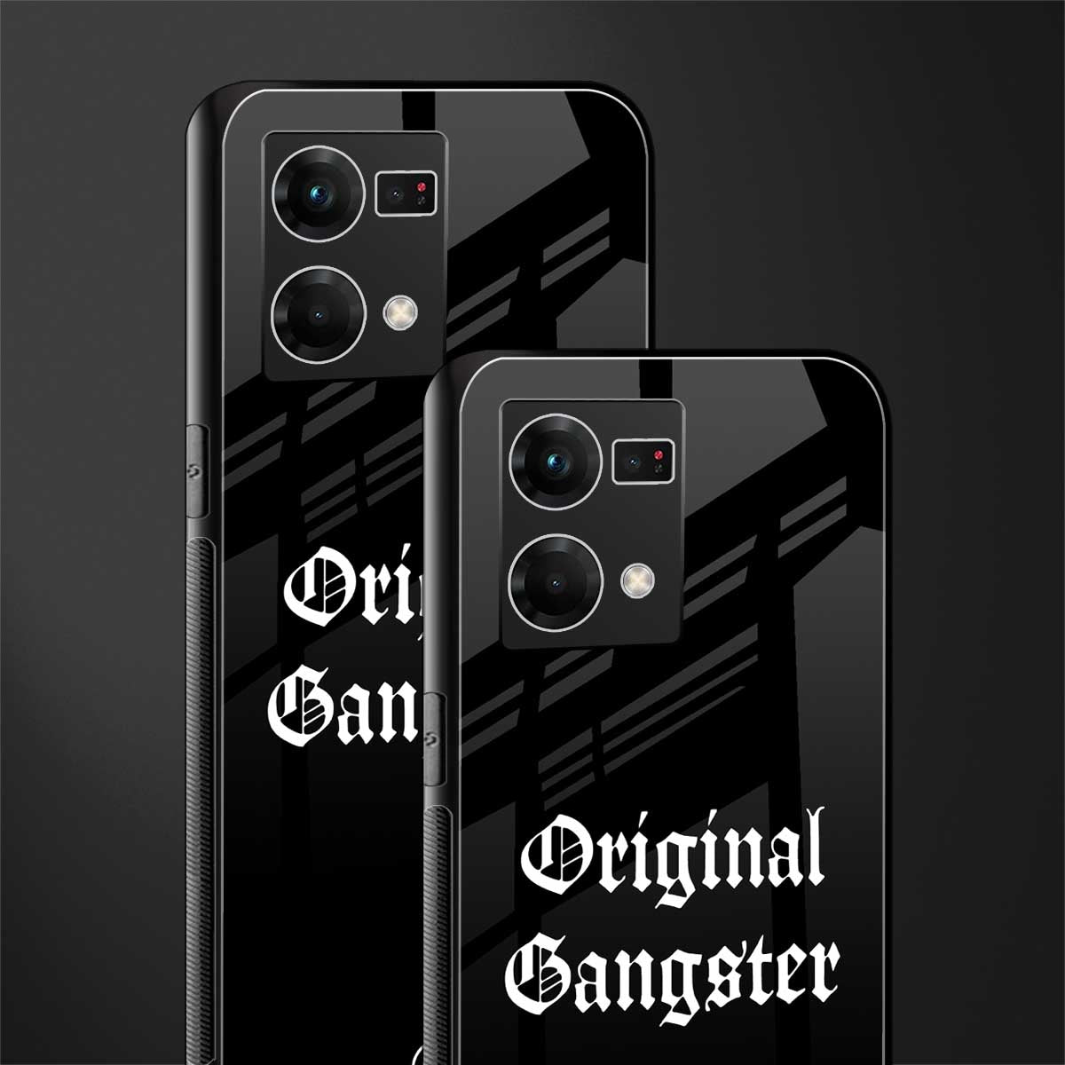 original gangster back phone cover | glass case for oppo f21 pro 4g
