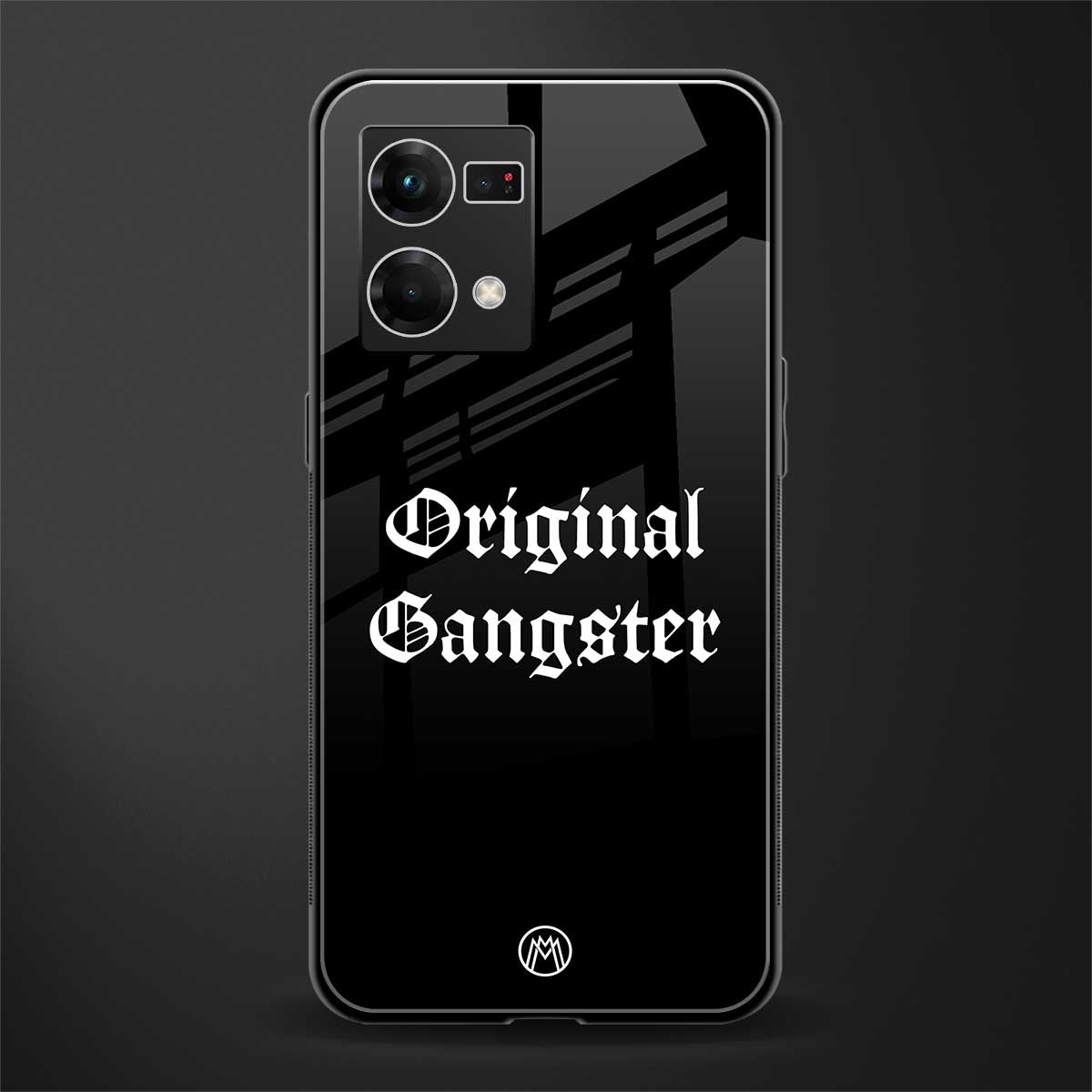 original gangster back phone cover | glass case for oppo f21 pro 4g