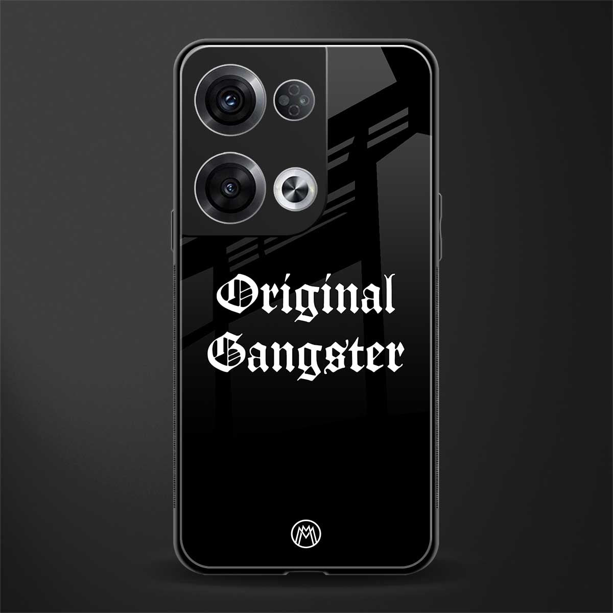original gangster back phone cover | glass case for oppo reno 8