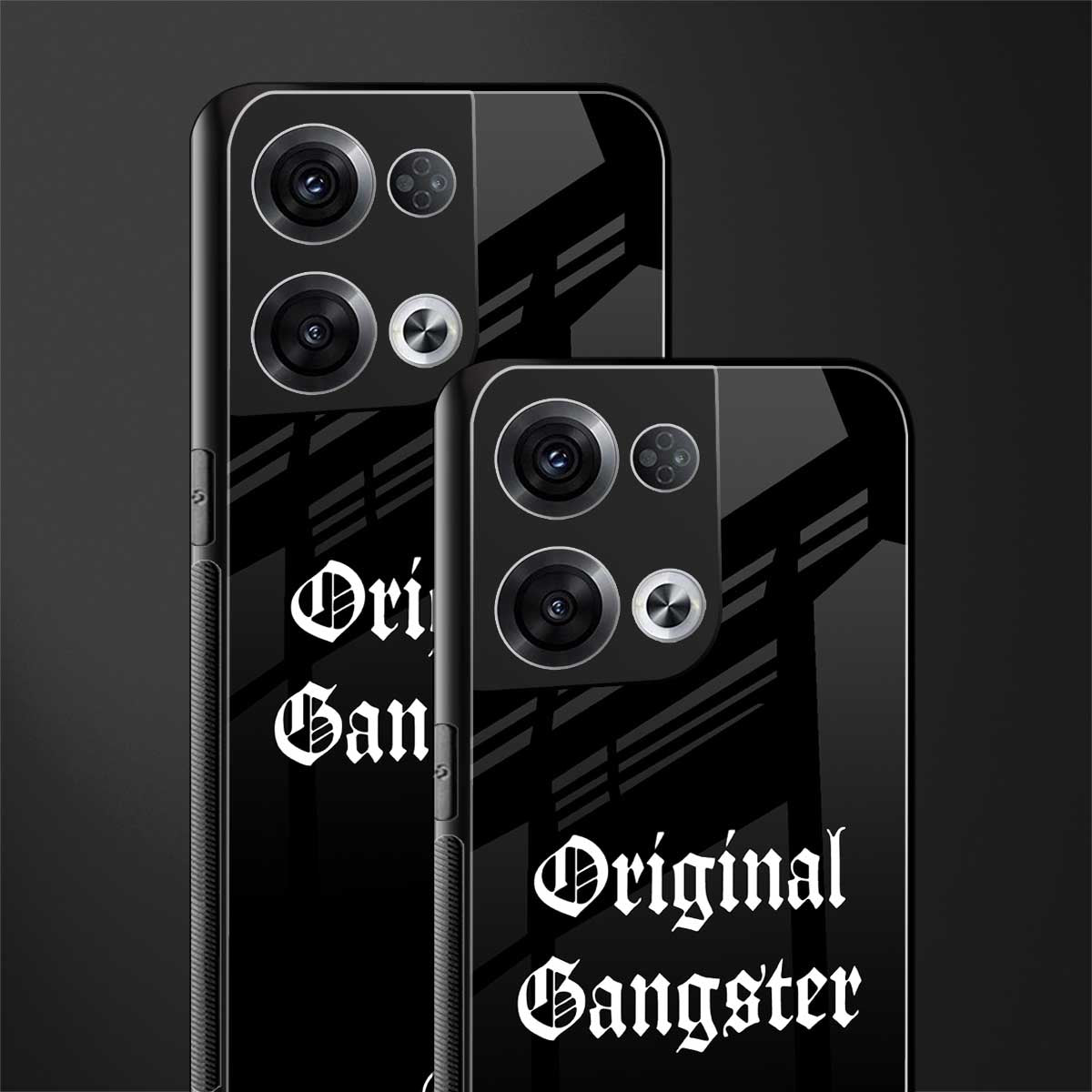 original gangster back phone cover | glass case for oppo reno 8 pro