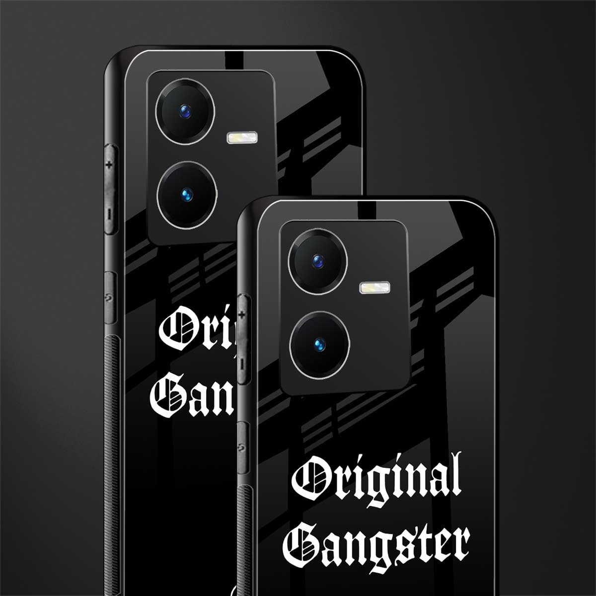 original gangster back phone cover | glass case for vivo y22