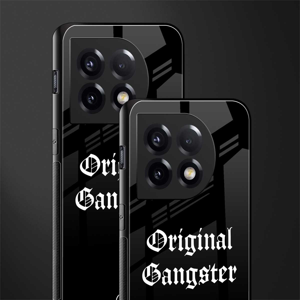 original gangster back phone cover | glass case for oneplus 11