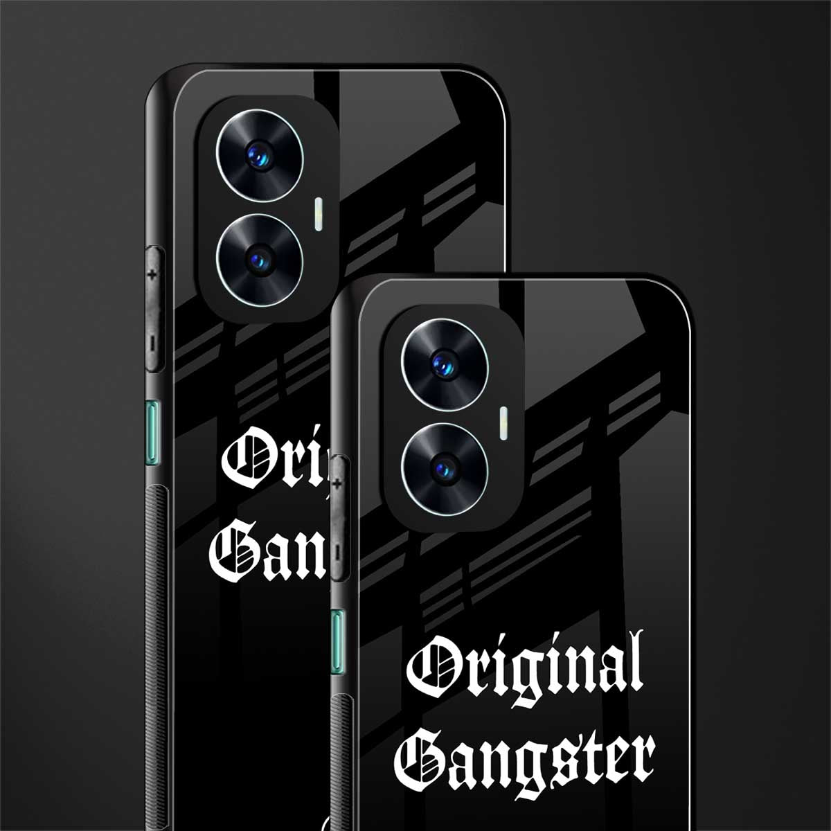 original gangster back phone cover | glass case for realme c55