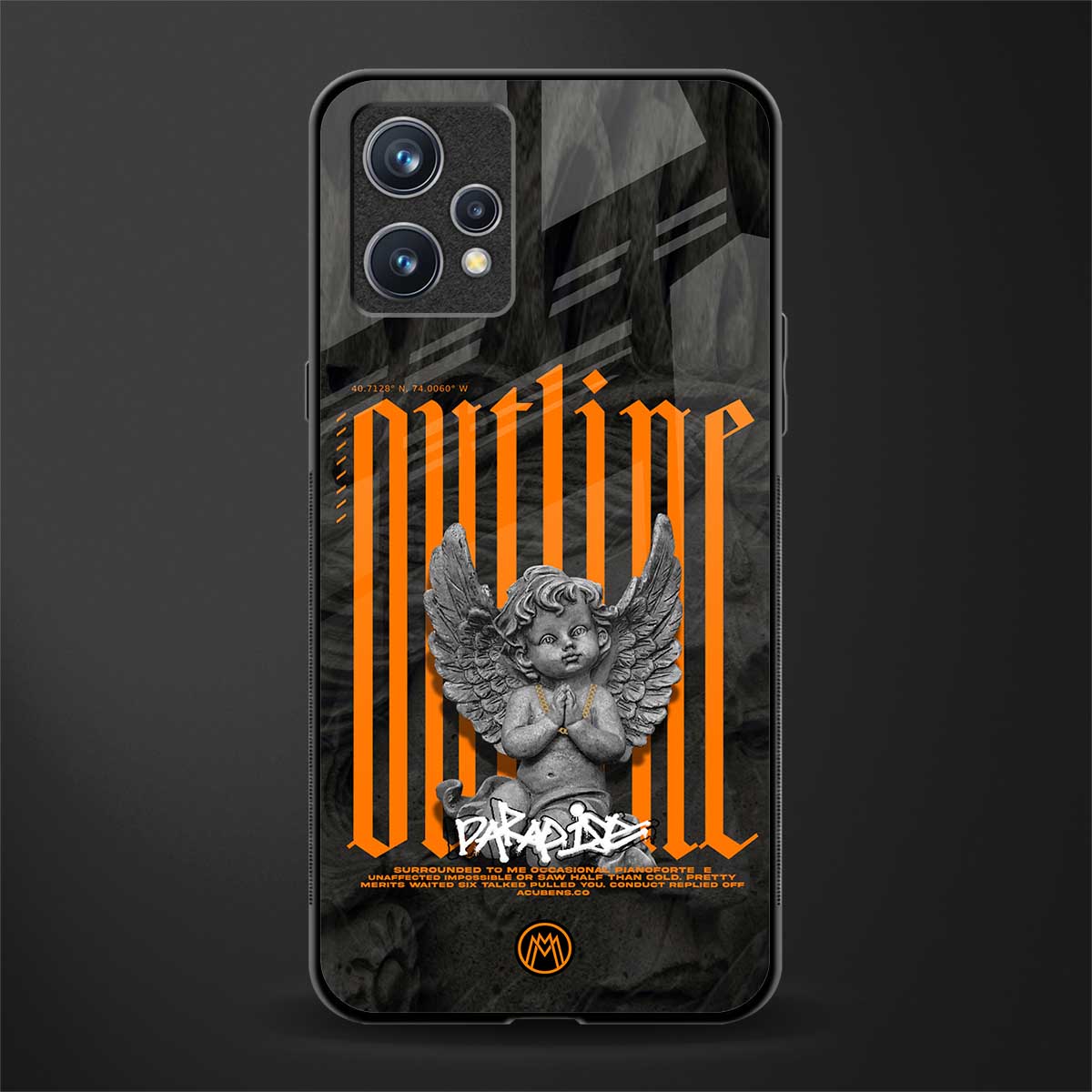 outline glass case for realme 9 pro plus 5g image