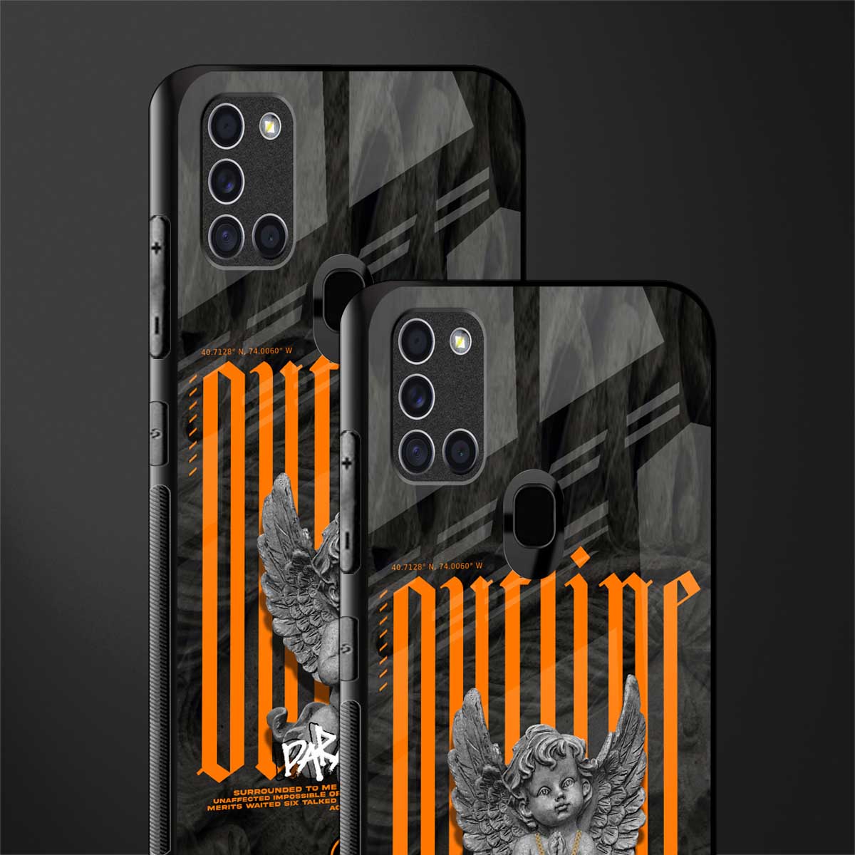 outline glass case for samsung galaxy a21s image-2