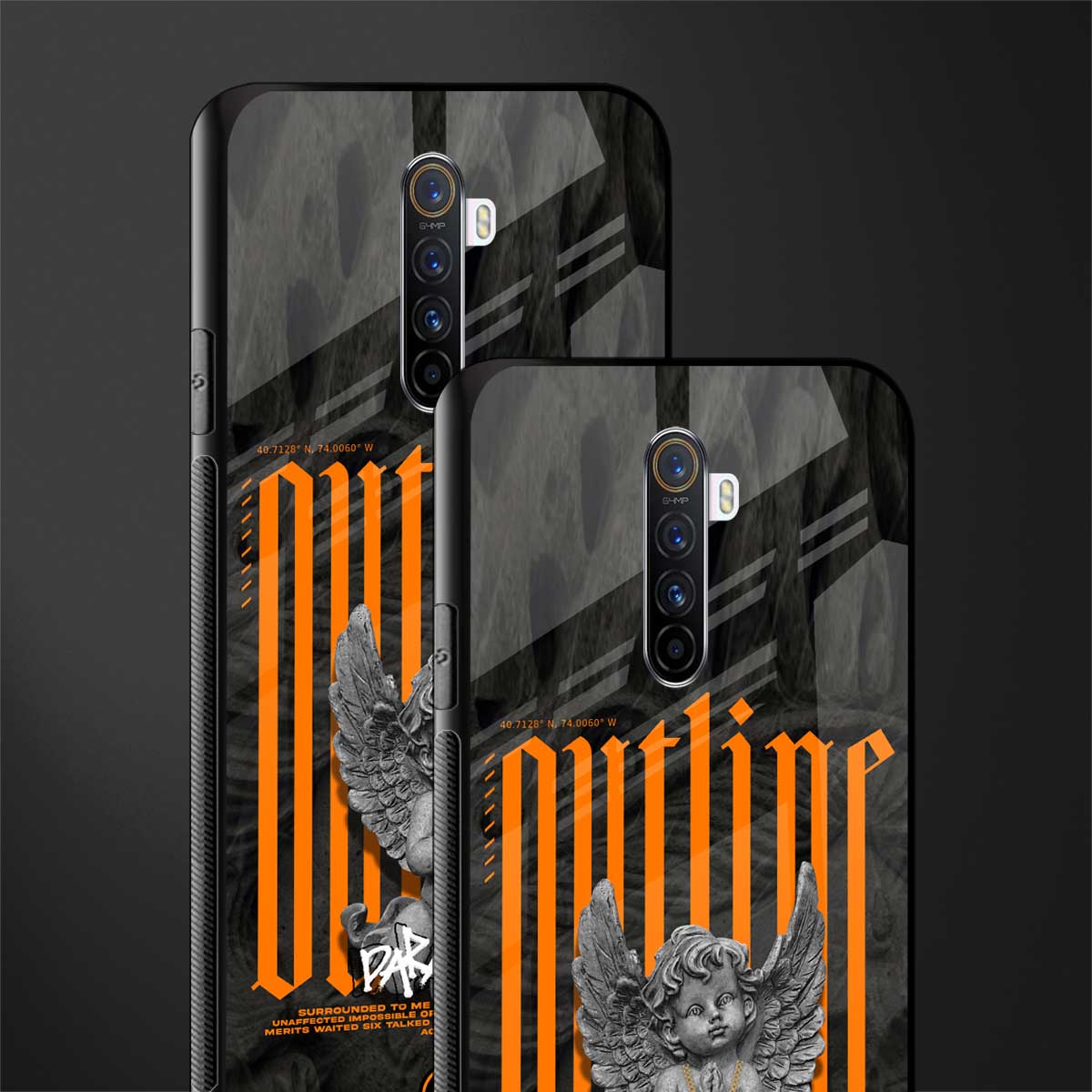outline glass case for realme x2 pro image-2