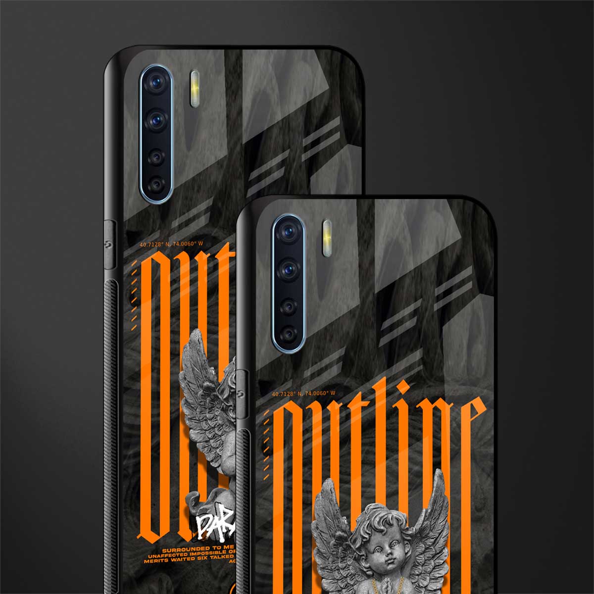 outline glass case for oppo f15 image-2