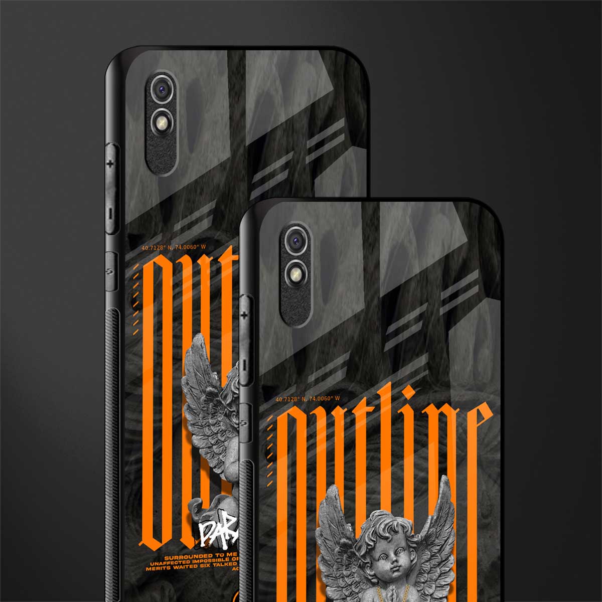 outline glass case for redmi 9a image-2