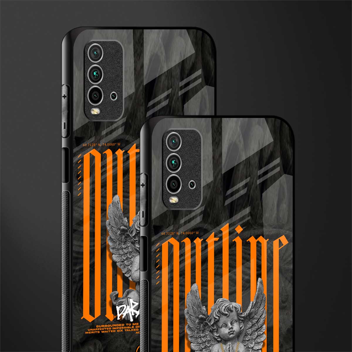 outline glass case for redmi 9 power image-2