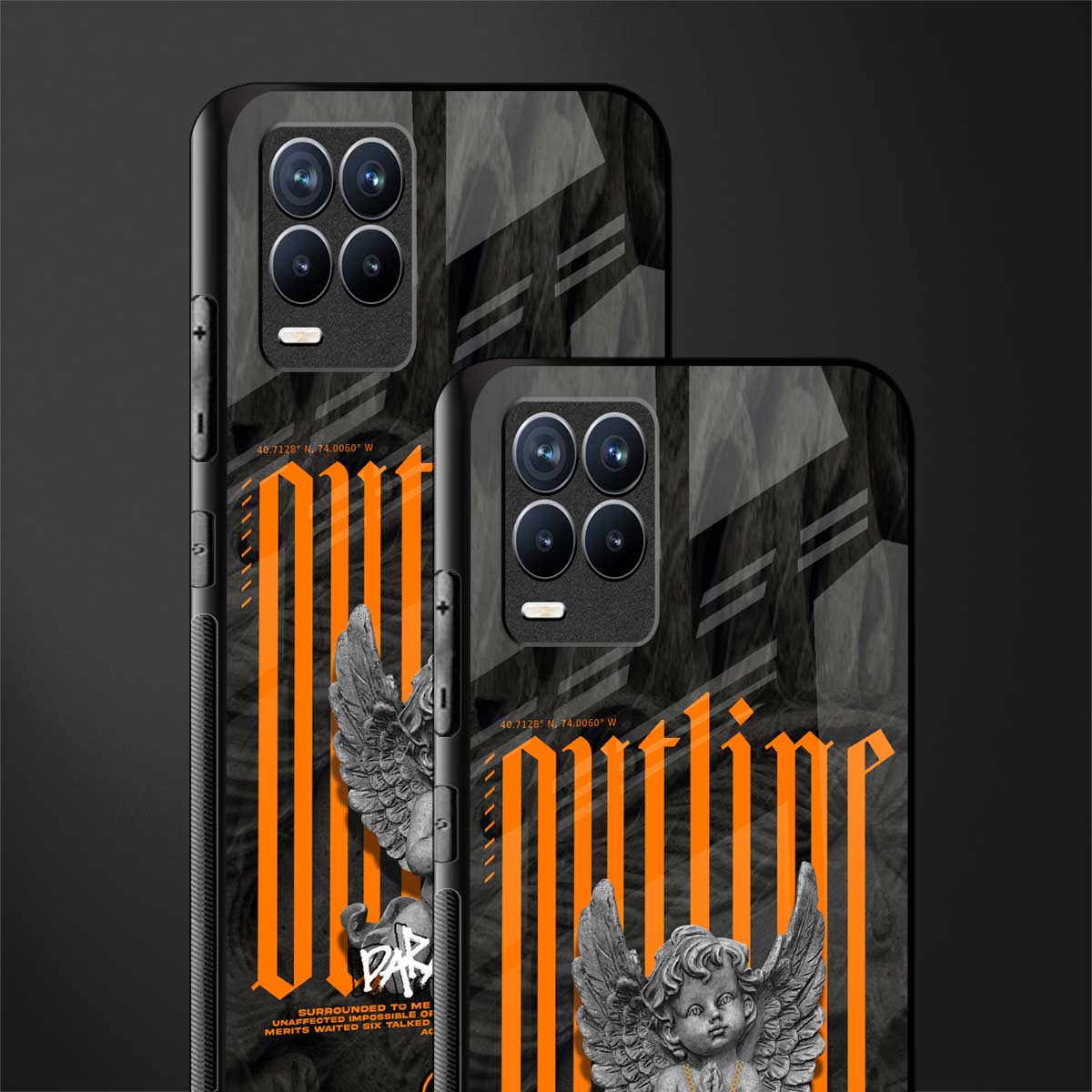 outline glass case for realme 8 pro image-2