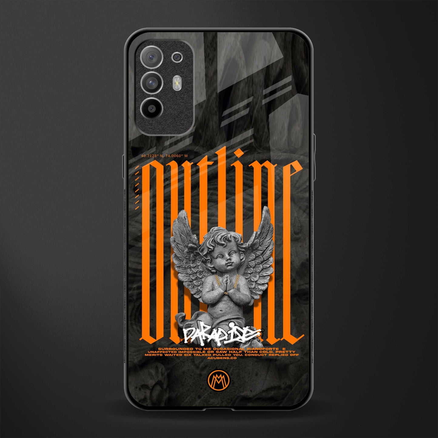 outline glass case for oppo f19 pro plus image