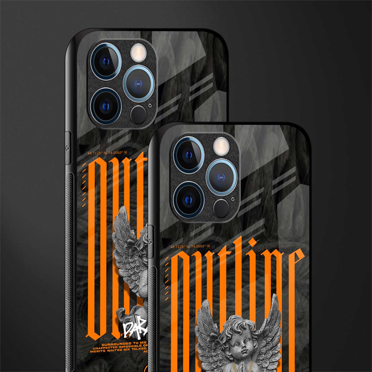 outline glass case for iphone 12 pro image-2