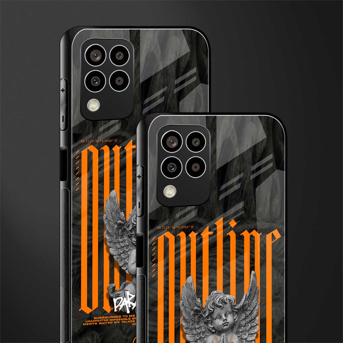 outline back phone cover | glass case for samsung galaxy m33 5g