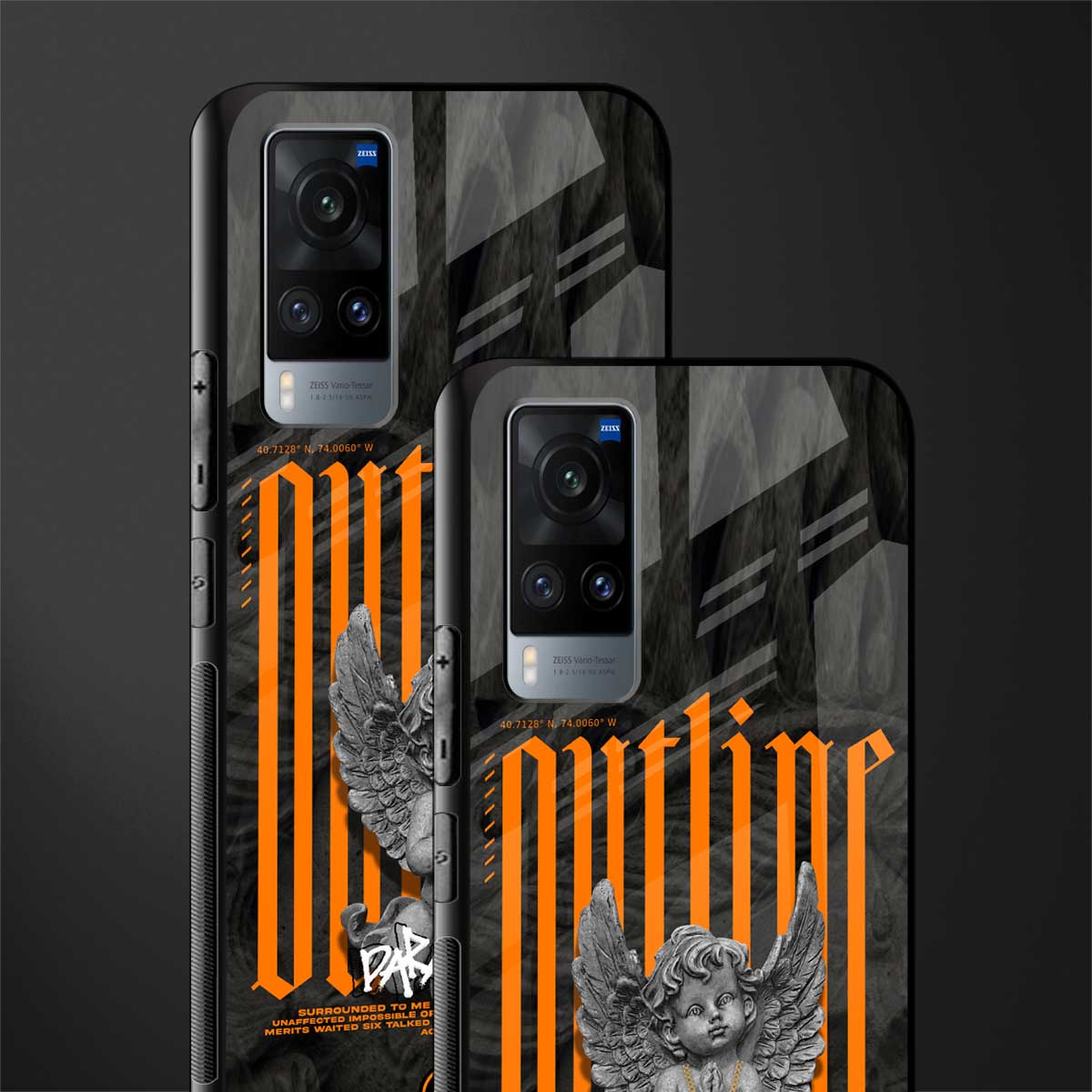 outline glass case for vivo x60 image-2