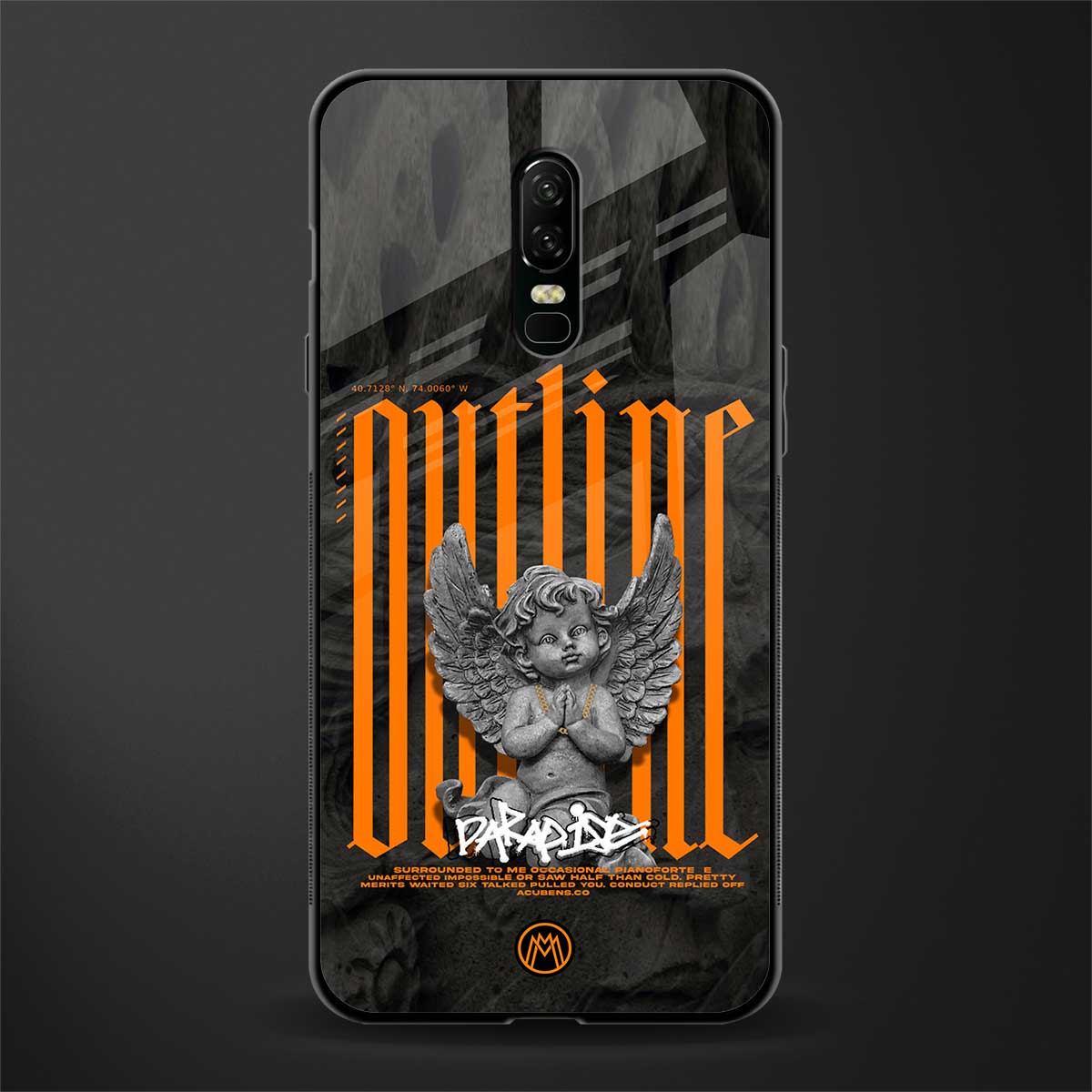 outline glass case for oneplus 6 image