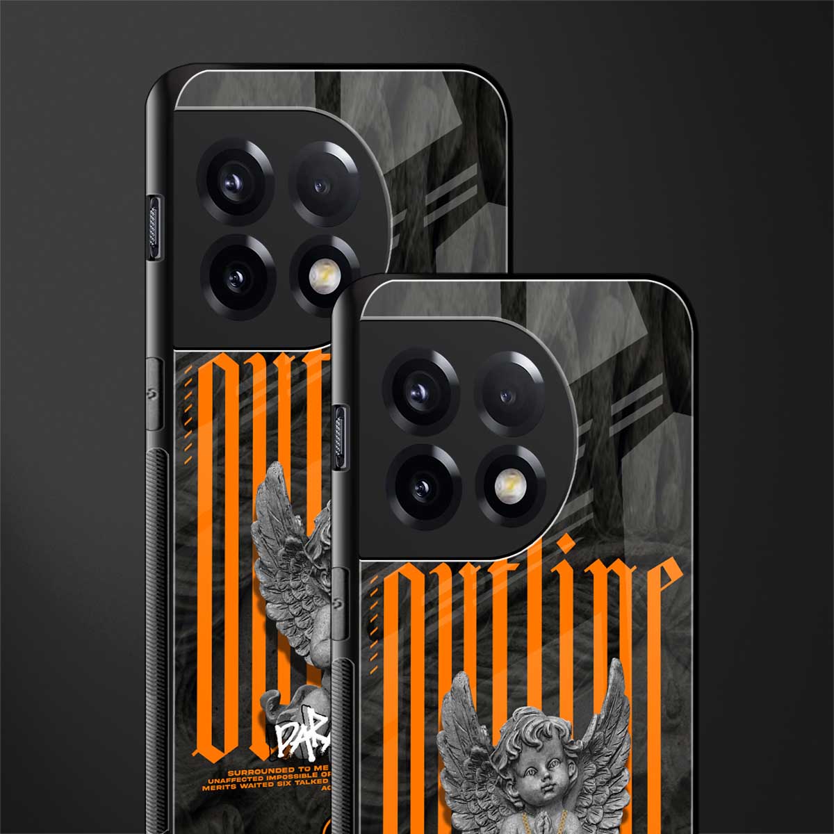 outline back phone cover | glass case for oneplus 11r