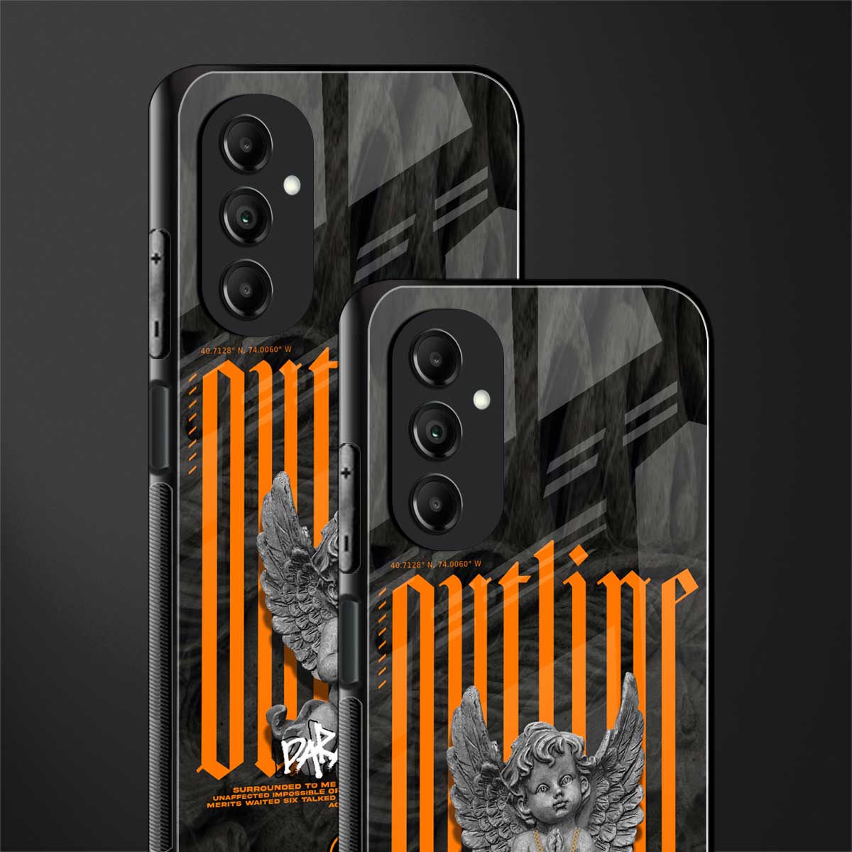 outline back phone cover | glass case for samsung galaxy a14 5g