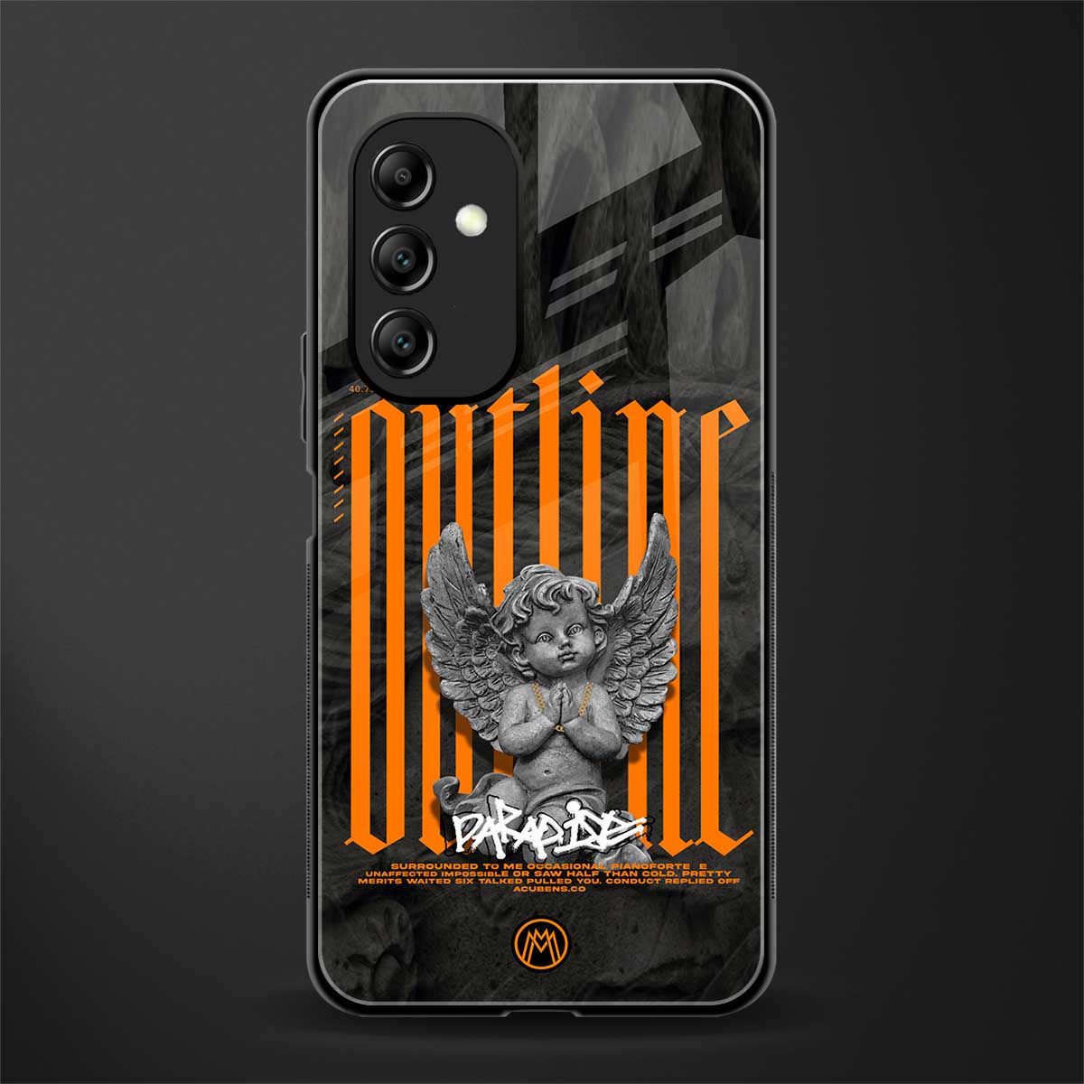 outline back phone cover | glass case for samsung galaxy a14 5g