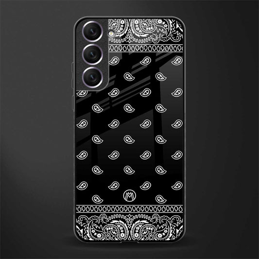 paisley black glass case for samsung galaxy s22 5g image