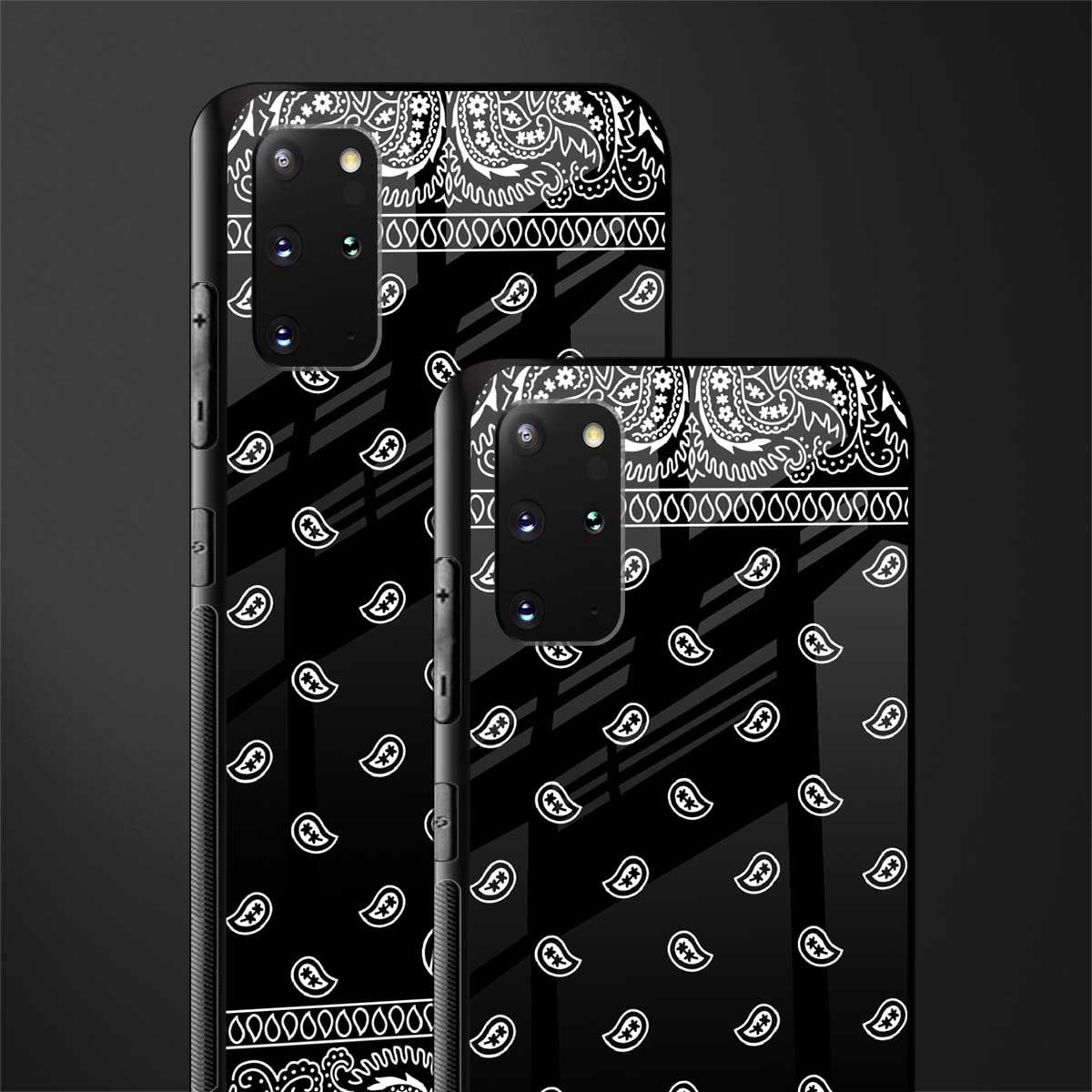 paisley black glass case for samsung galaxy s20 plus image-2