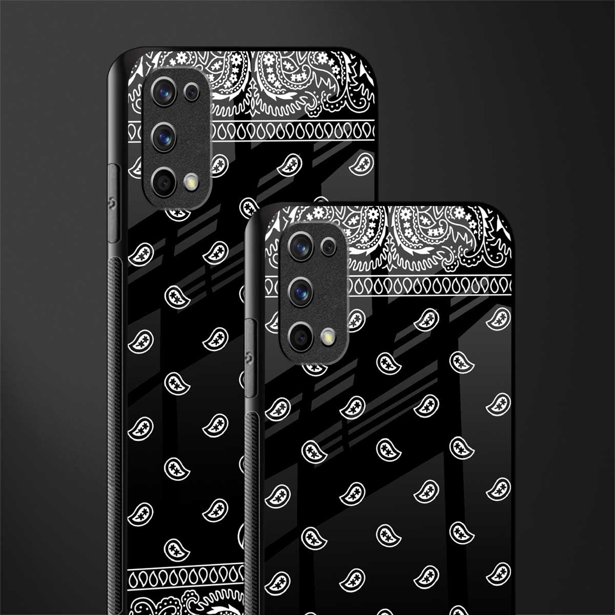 paisley black glass case for realme 7 pro image-2