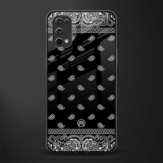 paisley black glass case for realme 7 pro image