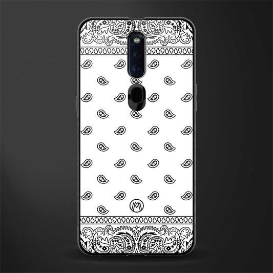 paisley white glass case for oppo f11 pro image