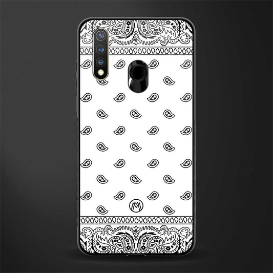 paisley white glass case for vivo y19 image