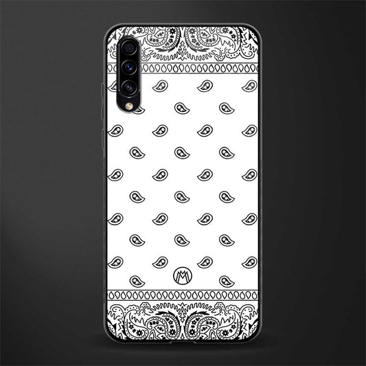 paisley white glass case for samsung galaxy a50s image